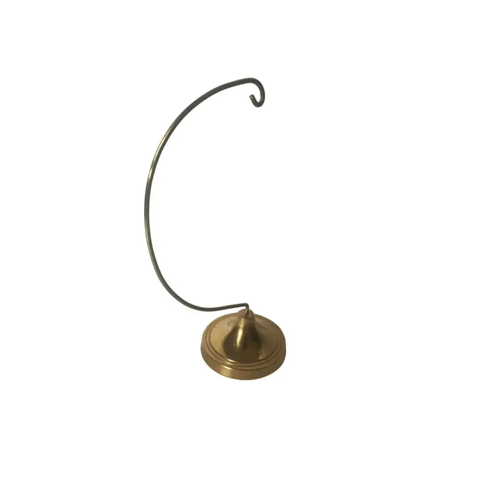 Vintage Pair of Brass Ornament Hangers Stand 6.5
